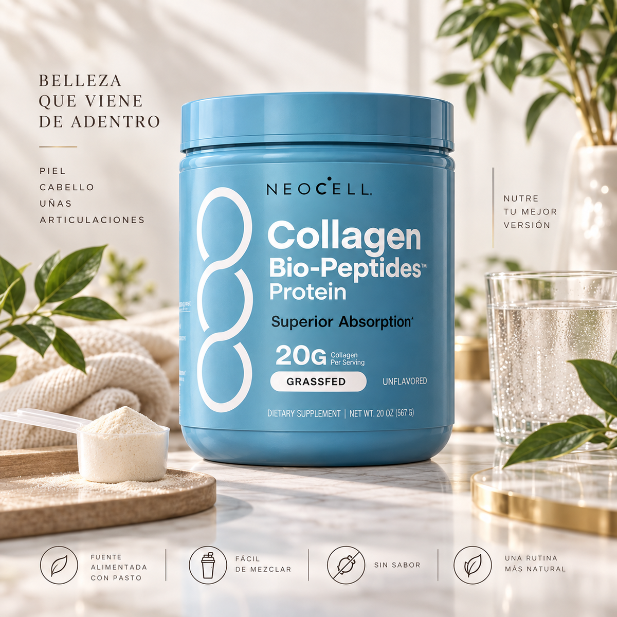 NeoCell® Collagen Bio-Peptides™ — Colágeno Premium en Péptidos